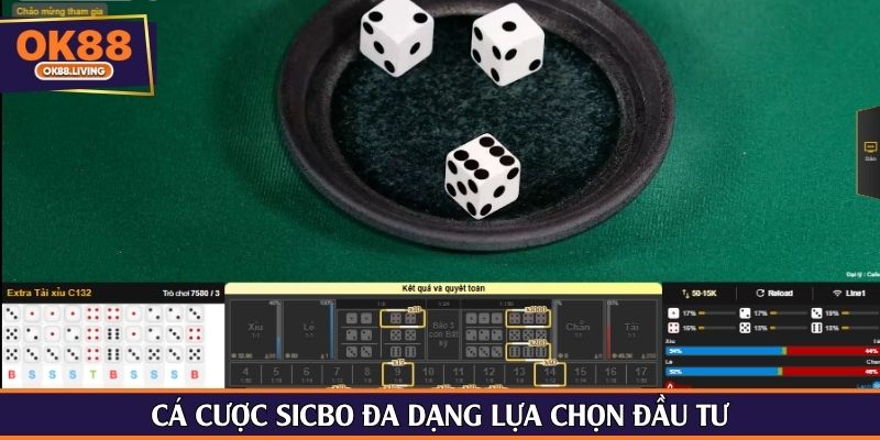 Cá cược Sicbo đa dạng lựa chọn đầu tư